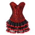 thumbnail image 1 of Ensemble Jupe Bouffante Rétro Médiévale avec Nœud en Dentelle pour Femmes, 1 of 4