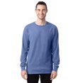 thumbnail image 1 of Hanes Mens ComfortWash Garment Dyed Long Sleeve Tee, 2XL, Frontier Blue, 1 of 1