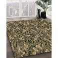 thumbnail image 3 of Ahgly Company Tapis Rond Lavable en Machine Intérieur Transitionnel Marron Chocolat, 4 Pieds Rond, 3 of 7
