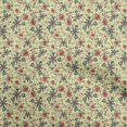 thumbnail image 1 of oneOone Cotton Poplin Pale Yellow Fabric Jacobean Floral Sewing Craft Projects Fabric Prints By Yard 56 Inch Wide, 1 of 4