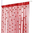 thumbnail image 1 of TIELUTT Rose Thread Door Curtain 2024 39x79 Inch String Total Curtains for Bedroom Shower Curtain for Small Shower Cold Blocking Window Curtains 6 Foot Curtains Sheer Curtains 96 Inches Long 4 Panels, 1 of 8
