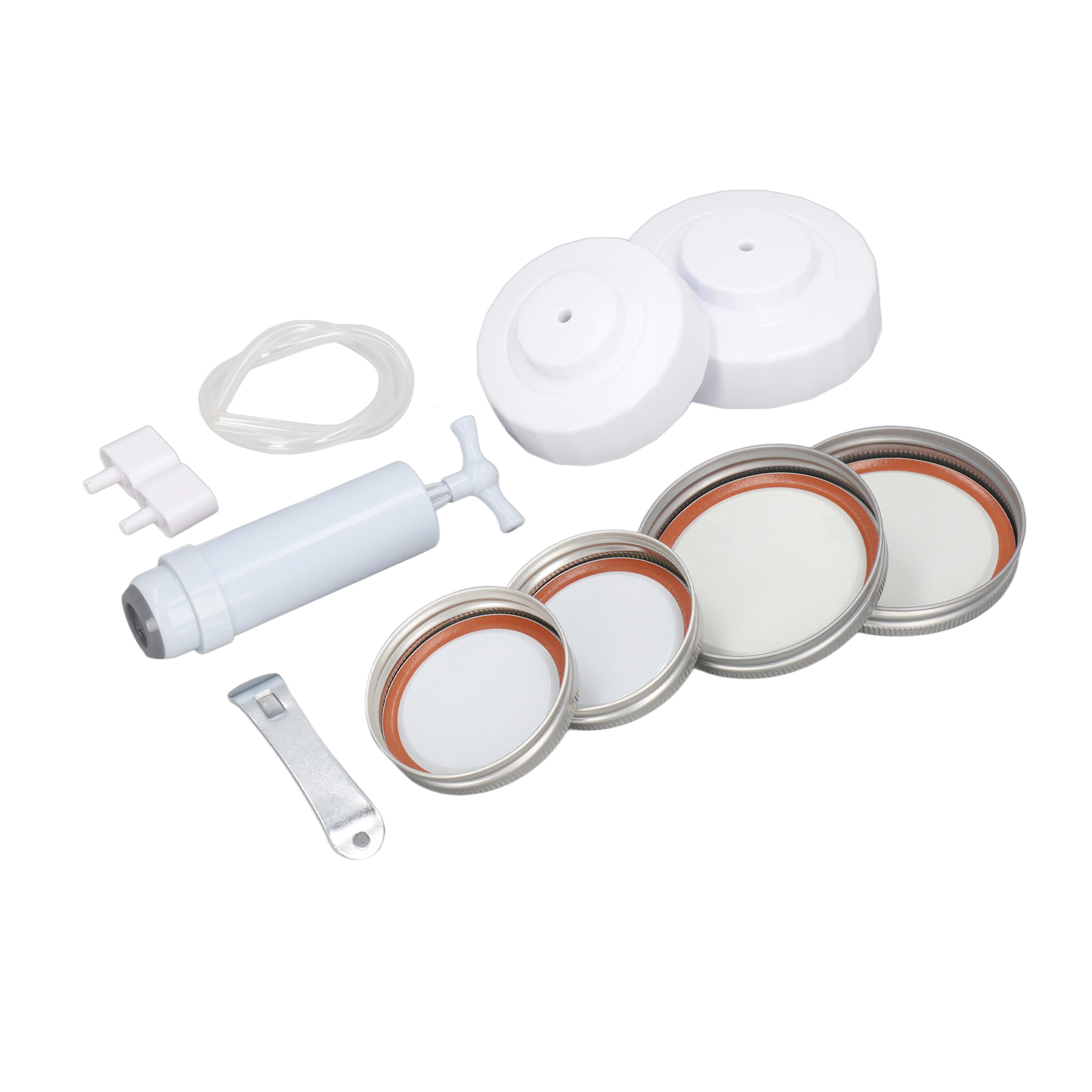 Jar Vacuum Sealing Kit, Easy To Clean Mason Jar Vacuum Sealer Vacuum Preservation ABS  For Home