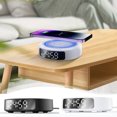 thumbnail image 1 of Alarm Clock under $5! CQCYD Multi Functional Alarm Clock with Wireless Charger, 15W Fast Charging Station, LED Display for Bedroom Office, 1 of 9