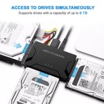 MesaSe Black USB 3.0 to SATA/IDE Converter External Hard Drive Adapter