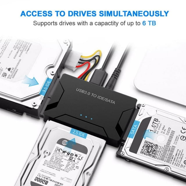 EASTIN Black USB 3.0 to SATA/IDE Converter External Hard Drive Adapter