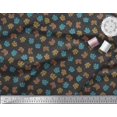 thumbnail image 2 of Soimoi Tissu Poly Georgette Imprimé Corail Océan au Mètre 52 Pouces de Large, 2 of 2