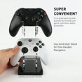 thumbnail image 4 of Jinsinto Universal Dual Controller Holder for PS4 PS5 Xbox ONE Switch, Controller Stand Gaming Accessories, Build Your Game Fortresses (Crystal Black), 4 of 7