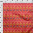 thumbnail image 3 of oneOone Silk Tabby Red Fabric Geometric Craft Projects Decor Fabric Printed By The Yard 42 Inch Wide, 3 of 4