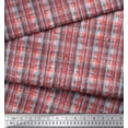 thumbnail image 3 of Soimoi Moss Georgette Fabric Geometric Check Print Fabric by The Yard 42 Inch Wide, 3 of 3