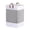 Grey, variant on Feltree Large Foldable Laundry Basket 13X13X21 Inches Cotton Linen Storage Organizer for Bedroom Laundry Room Multi-Purpose Space-Saving with Handles