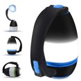 thumbnail image 2 of Lanterne de Camping LED, Lampe de Poche Sport Légère Rechargeable Étanche pour Extérieur, Projecteur Portable pour Camping Chasse Pêche Randonnée Urgence, Batterie Externe Intégrée 1200mAh, 2 of 5