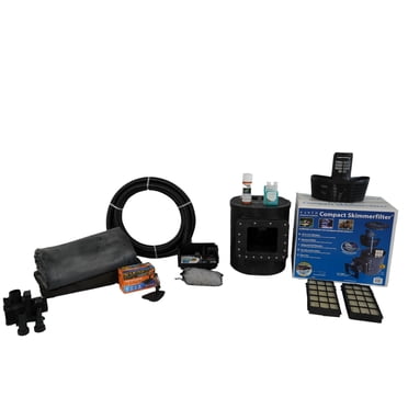 HALF OFF PONDS Simply Ponds 1,200 GPH Submersible Pump Pond Kit with 15' x 15' EPDM Rubber Pond Liner for Water Garden & Koi Pond