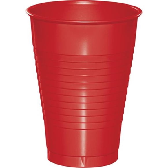 Hoffmaster Group 28103181 Gobelets en Plastique de 16 oz, Rouge Classique - 20 par Caisse - Caisse de 12