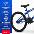 thumbnail image 4 of Vélo pour enfants Huffy Rock It 20 po, convient aux cyclistes de 44 à 56 po, bleu, garçons, 4 of 14