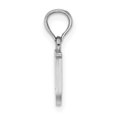 thumbnail image 2 of Diamond2Deal 14K White Gold Block Letter U Initial Pendant for Women, 2 of 6