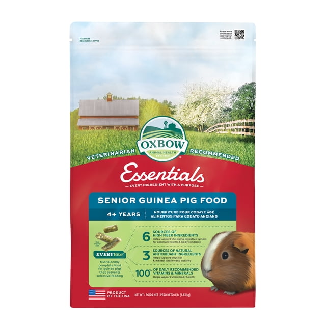 Oxbow Essentials Senior Guinea Pig Food with Vitamin C 8 lb Bag