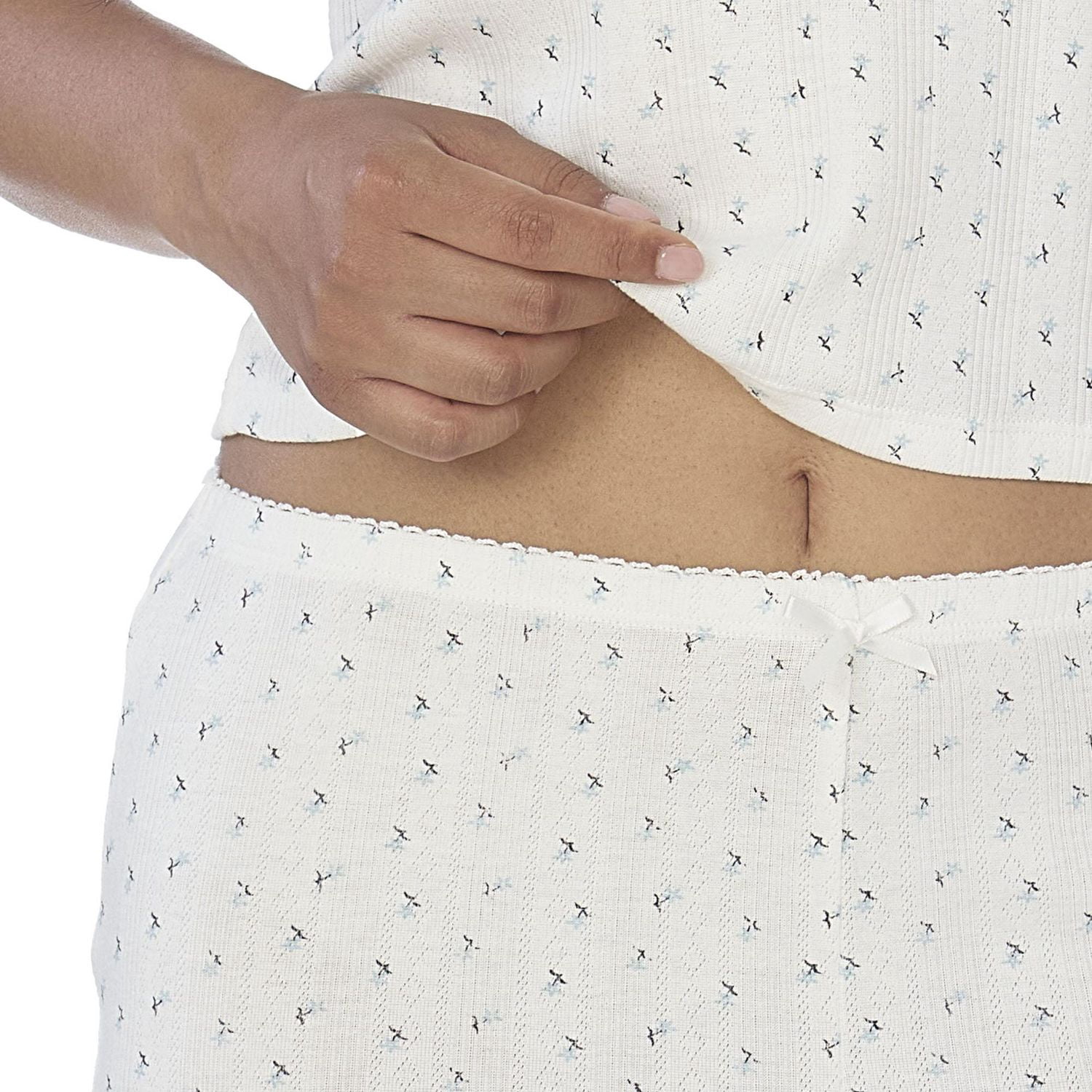 Secret vêtements de nuit Short boyfriend en pointelle
