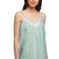 thumbnail image 4 of Moomaya Nuisette Sans Manches pour Femmes, Chemise de Nuit en Coton Imprimé, 4 of 6