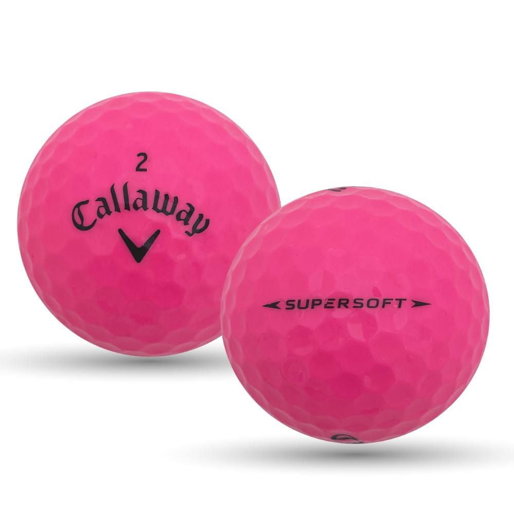 Mulligan - 24 balles de golf récupérées Callaway Supersoft 5A, Rose