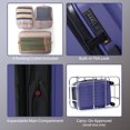 thumbnail image 4 of Ensemble de Bagages Rigides 5 Pièces : Valise Spinner 28", Bagage à main 20" et 3 Cubes de Rangement, 4 of 9