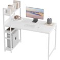 thumbnail image 1 of Bureau d'Ordinateur de 40 Pouces avec Étagères de Rangement - Table d'Écriture Moderne Brune pour Bureau à Domicile et Étude, 1 of 10