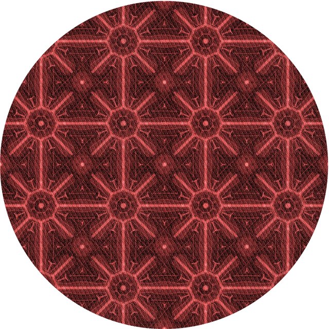 Ahgly Company Tapis Rond Lavable en Machine Intérieur Transitionnel Rouge Bordeaux, 8 Pieds Rond