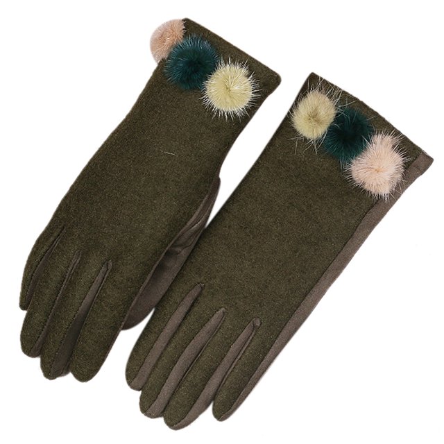 Driving Gloves Fashion Grid Design Winter Gloves Touch Screen Gloves for Ladies