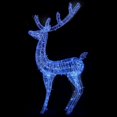 thumbnail image 5 of vidaXL XXL Acrylic Christmas Reindeers 250 LED 3 pcs 180 cm Blue, 5 of 5