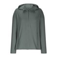 thumbnail image 3 of SHTXOZHI Veste Athlétique Légère pour Femmes Protection Solaire Fermeture Éclair Complète Manches Longues Chandails à Capuchon Randonnée Plein Air, 3 of 7