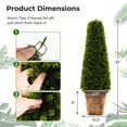 thumbnail image 3 of Costway 3 FT Artificial Boxwood Topiary Tree Potted Fake Tree Indoor & Outdoor Faux Tree, 3 of 10