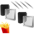 thumbnail image 1 of JP 2 - Pack 3/8'' Replacement Chopper Blades & Pushers - For Veggie, Fruit & French Fry Cutters, Silver, 1 of 9