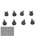 thumbnail image 2 of 200 Pcs Light Emitting Diode Holder 3mm LED Lamp Holder Nylon66 Black Bezel Mount LED Clip, 2 of 14