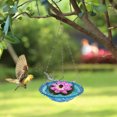thumbnail image 2 of CJiaWei Hanging Bird Bath With Solar Functional Bird Bath Bubbler Birdbath Water For Hummingbird Feeder Drinking, 2 of 4