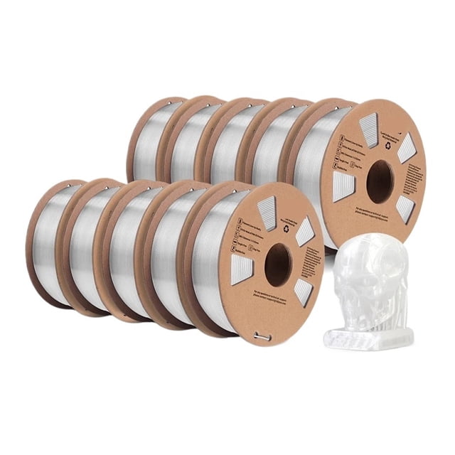 3D Printer PETG Filament, 1.75mm 10 Rolls 3D Printing Materials For 3D Printer&3D Pen ,Smoother Printing Experience