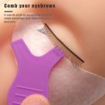 thumbnail image 4 of fastboy 10pcs/bag Eyelash Brushes Plastic Eyelash Lifting Perm Comb Y Shape Portable Makeup Tools, Purple Red, 4 of 9