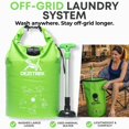thumbnail image 2 of Dezitrek LARGE Portable Washing Machine &acirc;?? Off-Grid Laundry System, High Capacity Manual Clothes Washer with Plunger, No Power Needed, for Camping, RV, Travel, 2 of 9