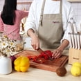 thumbnail image 4 of Hecef 15 Piece Knife Block Set, Ultra Sharp Blades with Steak Knives, Sharpening Steel, 4 of 13