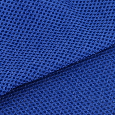 veasfak 1 Yard Polyester Mesh Fabric Three Layers Net Fabric Cloth Outdoor Blue