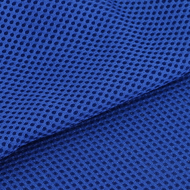 simhoa Tissu en Maille de Polyester 1 Yard Tissu Filet à Trois Couches Tissu Extérieur Bleu