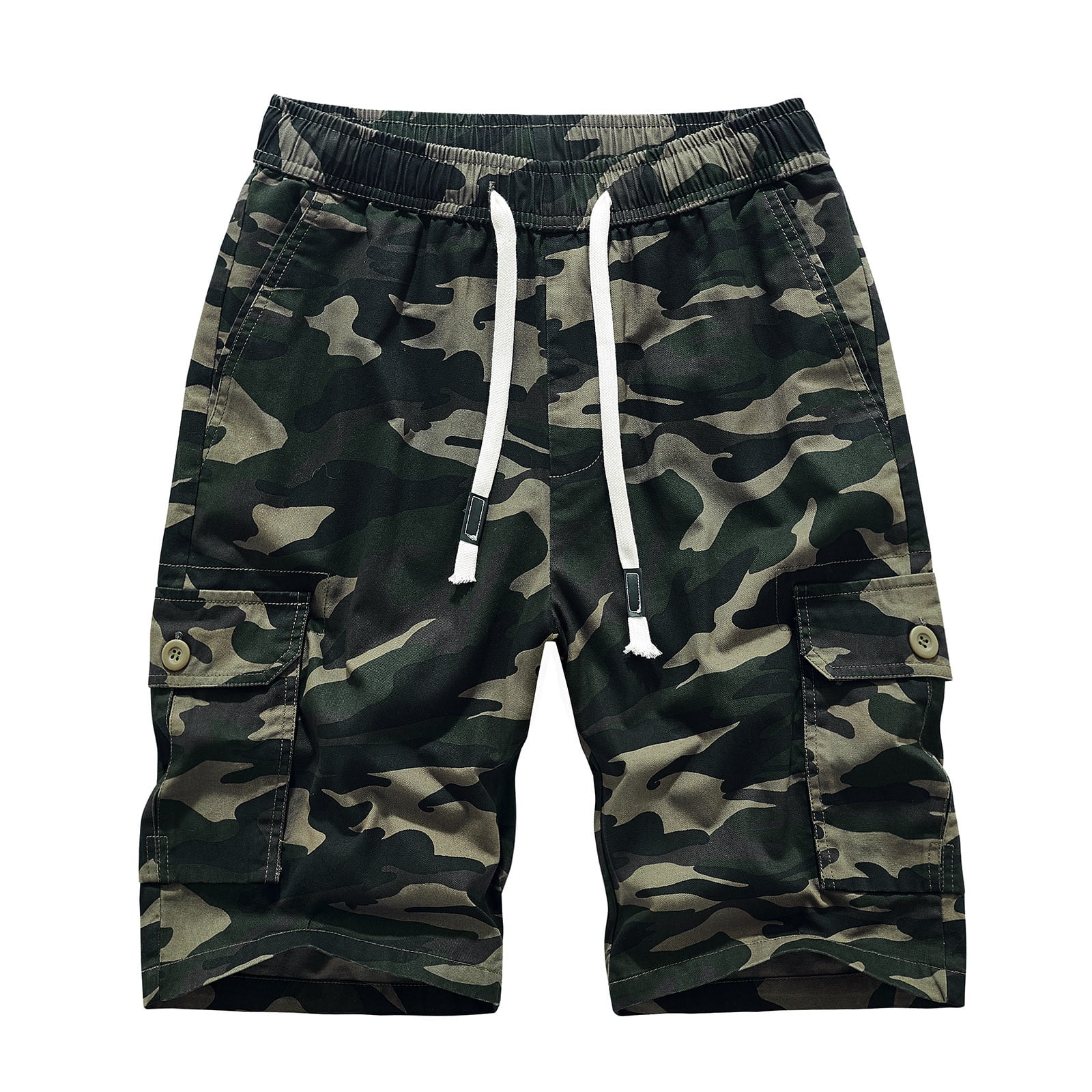 Plus Size Summer Pants Mens Summer Outdoors Casual Overalls Plus Size Have Pockets Drawstring Sport Shorts Pants Plus Size Overall Shorts