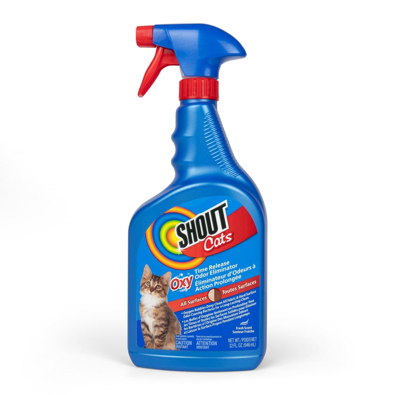 Shout for Cats Turbo Oxy Time Release Odor Eliminator, 32 fl oz