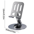 thumbnail image 2 of Metal Tablet Stand with 360 Degree Rotation Folding Desktop Holder for Phone and iPad | Portable Adjustable Aluminum Tablet Mount for Bed, Couch, Kitchen, Office, Travel, 2 of 2
