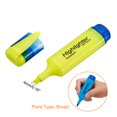 thumbnail image 4 of Unique Bargains Highlighters with Broad Tip, Yellow, 4 Count, 4 Pack, 4 of 6