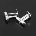 thumbnail image 2 of kurtrusly 20Pcs Fashion Silver 10mm Flat Square Blank Settings Cuff Links Cufflinks, 2 of 7