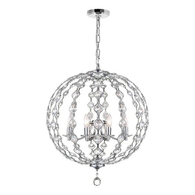 CWI Lighting Esia Lustre 8 Lumières avec Finition Chrome