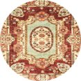 thumbnail image 1 of Ahgly Company Tapis d'Intérieur Ronds Abstraits Brun Or, Tapis de Zone Abstraits, 8 Pieds Rond, 1 of 6