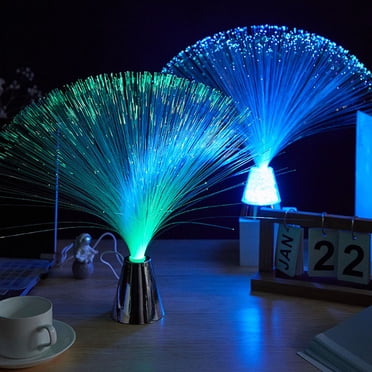 BRIGHTFUFU Optical Fiber Lamp Fiber Optic Fountain Lamp Green Automatic Circulation 1 Pcs