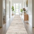 thumbnail image 1 of Modern Abstract 3x20 Washable Rugs - Long Hallway Runner Rug 20 ft with Non Slip Rubber Backing Low Pile Carpet for Kitchen Entryway Living Room Indoor Home Decor Floor Mat for Stair 3x20 Beige, 1 of 8
