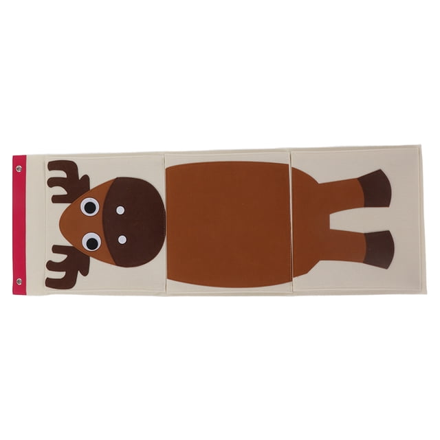Sac de Rangement Mural, Sac de Rangement Suspendu Pliable en Feutre par-Dessus la Porte, Suspendable et Robuste pour Enfants Orignal 100,6x35 cm