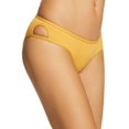 thumbnail image 3 of L Space Womens Rachel Hipster Cut-Out Bikini Swim Bottom, Darkyellow, Small, 3 of 3
